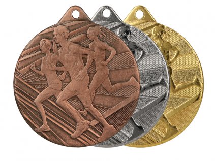 Zlatá, strieborná a bronzová medaila Beh 