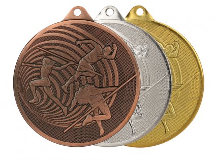 Zlatá, strieborná a bronzová medaila Atletika 