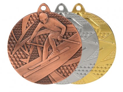 Zlatá, strieborná a bronzová medaila Lyžovanie 