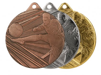 Zlatá, strieborná a bronzová medaila Futbal 