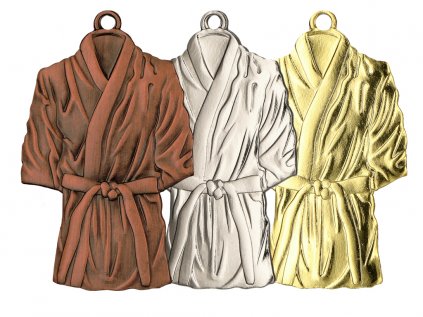 Zlatá, strieborná a bronzová medaila Kimono 