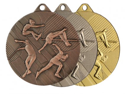 Zlatá, strieborná a bronzová medaila Atletika 