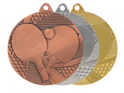 Zlatá, strieborná a bronzová medaila Stolný tenis 