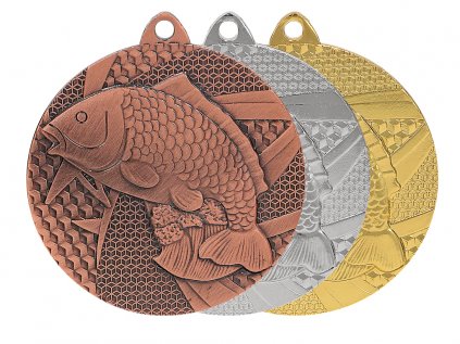 Zlatá, strieborná a bronzová medaila Rybárstvo 