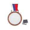 Sklenená medaila CRY166B bronzová v kazete