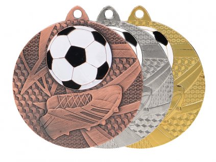 Zlatá, strieborná a bronzová medaila Futbal 