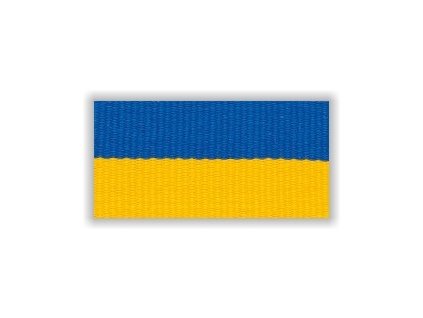 Stuha s karabinou V2MZ - modrá žlutá