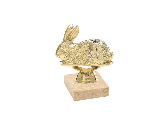 Figurka zlatá králík