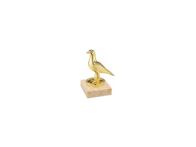 Figurka zlatá holub