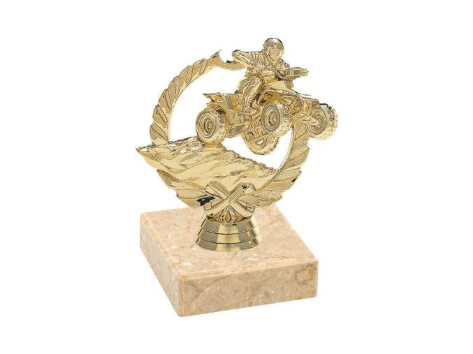 Figurka zlatá čtyřkolka