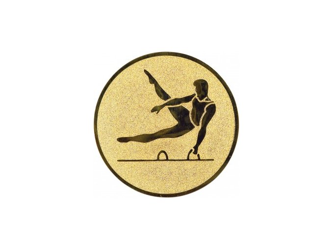 Emblém gymnastika sportovní muž