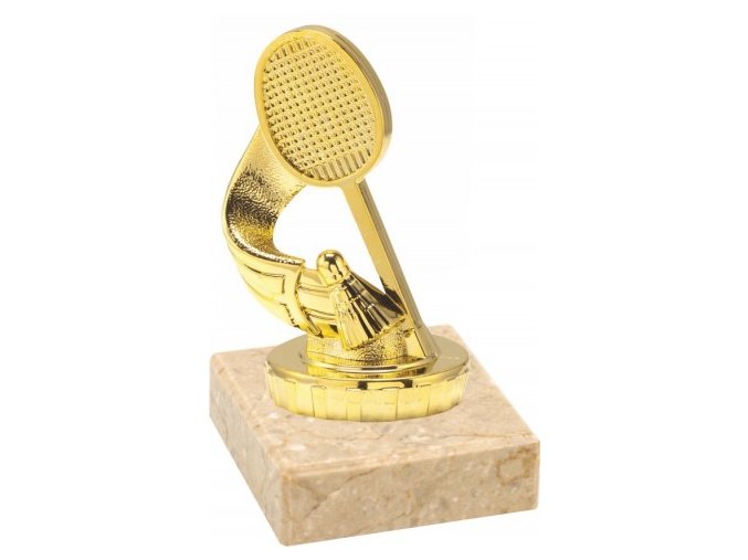 Figurka zlatá badminton