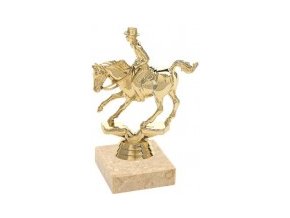 Figurka zlatá kůň rodeo