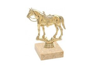 Figurka zlatá kůň western