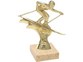 Figurka zlatá lyžování