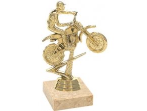 Figurka zlatá motokros