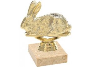 Figurka zlatá králík