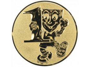 Emblém číslice 1 s panáčkem