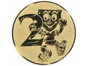Emblém číslice 2 s panáčkem