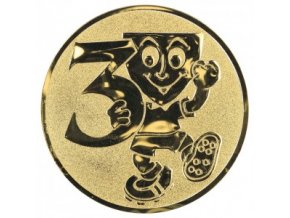 Emblém číslice 3 s panáčkem
