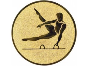 Emblém gymnastika sportovní muž