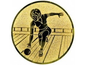Emblém bowling,kuželky žena