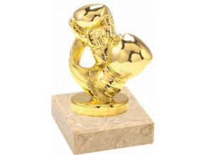Figurka zlatá box