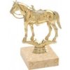 Figurka zlatá kůň western