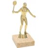 Figurka zlatá badminton žena