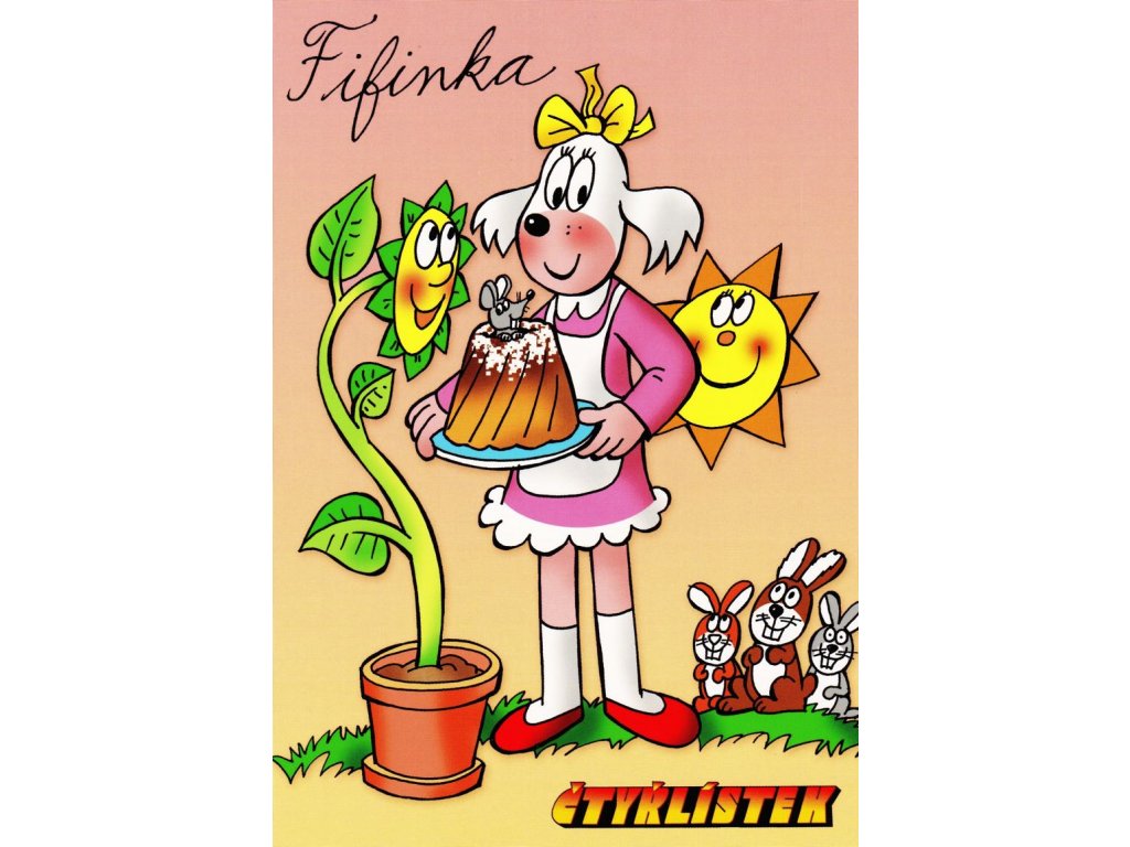 Pohlednice Čtyřlístek 2 (Fifinka)