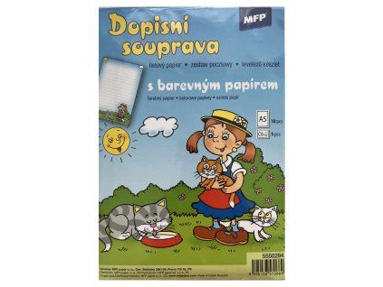 Dopisní sada dětská s kočičkou