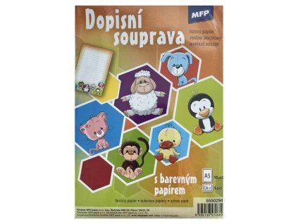 Dopisní sada dětská se zvířátky