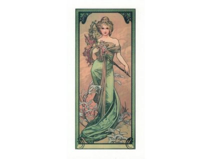 Pohlednice A. Mucha - Spring