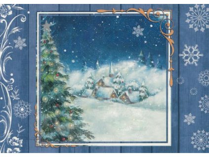 Pohlednice Vánoční vesnička