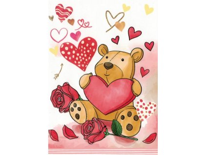 Pohlednice Medvídek z lásky