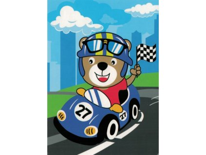 Pohlednice Medvídek závodník