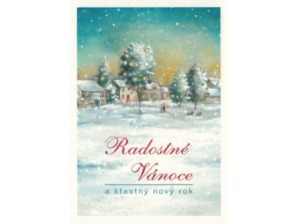 Pohlednice Vánoční vesnička