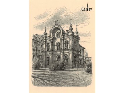 Pohlednice Čáslav - Synagoga