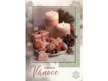 Pohlednice vánoční Svíčky