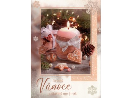 Pohlednice vánoční Svíčka