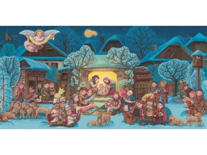 Pohlednice Hlinecký betlém