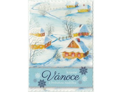 Pohlednice Vánoční malovaná 2