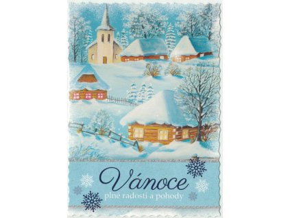 Pohlednice Vánoční malovaná 5