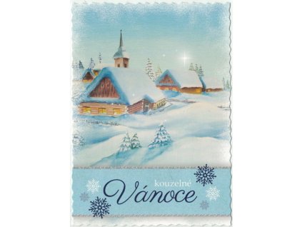 Pohlednice Vánoční malovaná 6