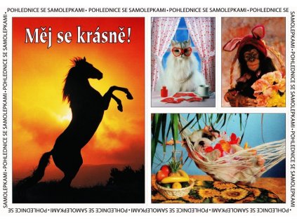 Pohlednice se samolepkami 2