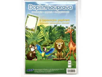 Dopisní sada dětská Safari
