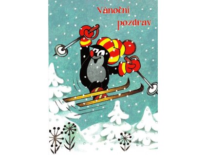 Pohlednice Krteček - Vánoční pozdrav