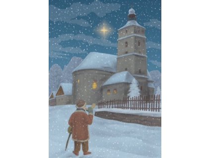 Pohlednice Vánoční hvězda