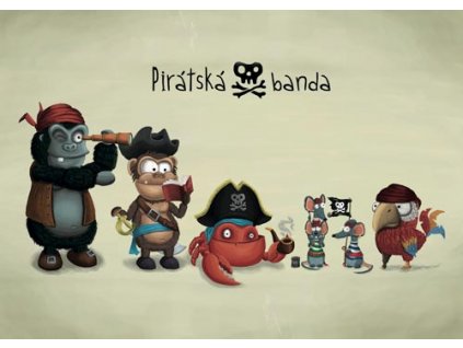 Pohlednice Mědvěd Wrr - Pirátská banda