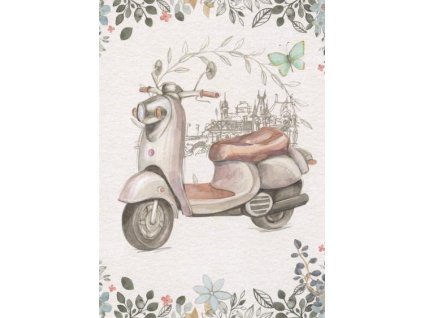 Pohlednice Retro motocykl